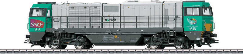 Vossloh Class G 2000 BB Diesel - 3-Rail - Sound and Digital -- French State Railways SNCF 1616 (Era VI 2010, gray, green)