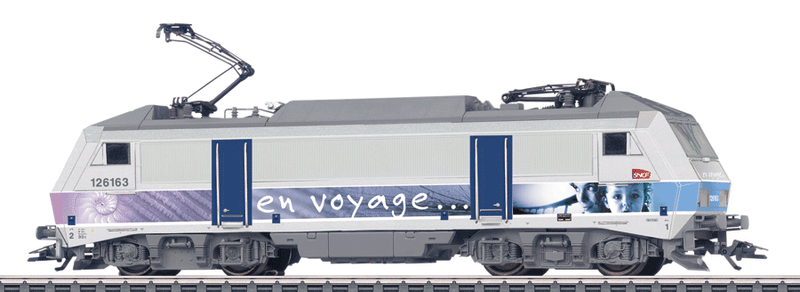 Class 26000 Electric 3-Rail w/Sound & Digital -- French State Railways SNCF #426163 (Era V, En Voyage Scheme, white, blue, gr