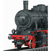 Class 56 2-8-0 - 3-Rail - Sound and Digital -- German Federal Railroad DB 56 814 (Era III, black, red)