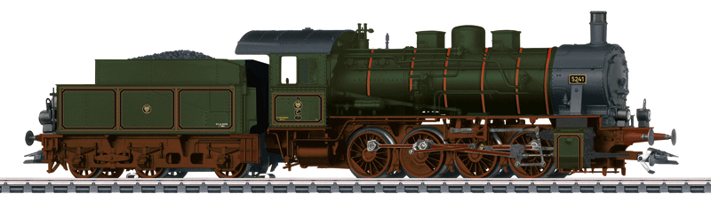 Class G 8.1 0-8-0 & Box-Style Tender - 3-Rail w/Sound & Digital -- Royal Prussian Railroad Administration KPEV #9.936 (Era I, green, black, br