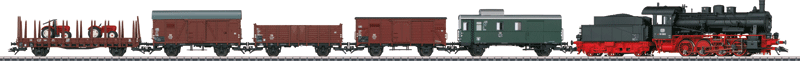 Class 55 0-8-0 No Pre-Heater - 3-Rail w/Sound & Digital -- German Federal Railroad DB (Era III 1959, black, red)-1