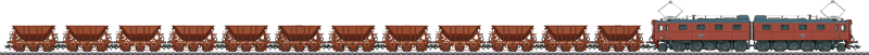 Class DM 2-Unit Electric - 3-Rail w/Sound & Digital -- Swedish State Railways SJ #1205, 1206 (Era III 1965, Boxcar Red, gray)-1