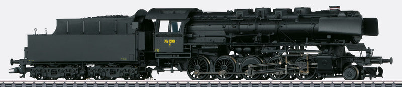 Class Litra N 2-10-0 - 3-Rail w/Sound & Digital -- Danish State Railways DSB #209 (black)