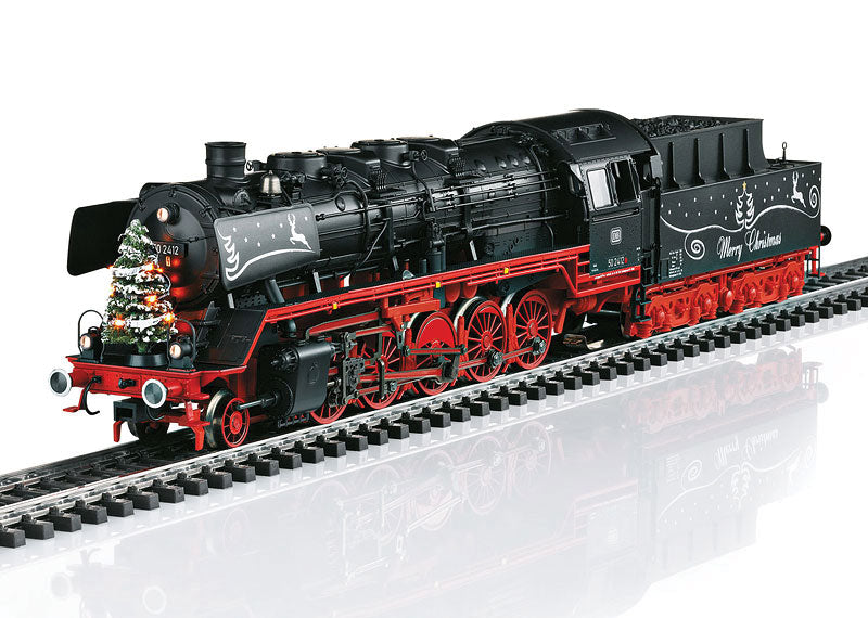 Class 50 2-10-0 3-Rail w/Sound & Digital -- German Federal Railroad DB #50 2412 (Era III, Christmas Lights & Decor)