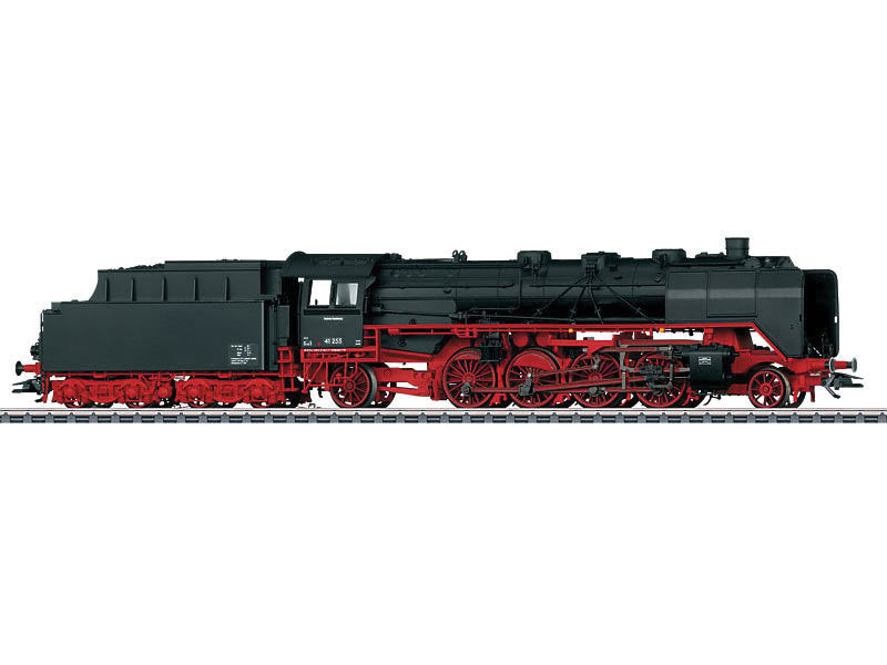 Class 41 2-8-2, w/2'2'T34 Tender & Wagner Deflectors - 3-Rail w/Sound & Digi -- German Federal Railroad DB #41 255 (Era III 1951, black, red)