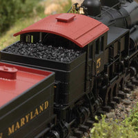 Class D 4-Truck Shay - 3-Rail - Sound, Smoke and Digital -- Western Maryland #5 (1940s, black, graphite, Tuscan)