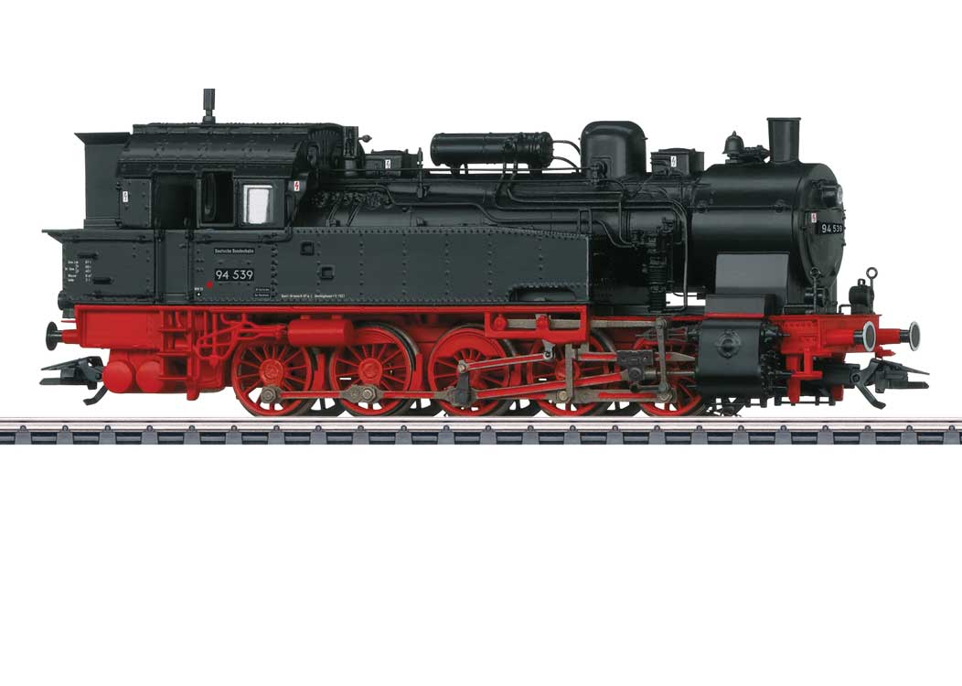 Class 94.5-17 0-10-0T - 3-Rail - Sound and Digital -- German Federal Railroad DB #94 539 (Era III 1960/61, black, red)
