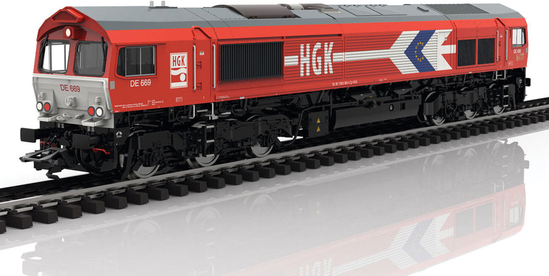 EMD Class 66 Diesel - 3-Rail - Sound and Digital - Exclusiv -- Cologne Harbor and Freight Service HGK DE 669 (Era VI 2012, red, white, blue-1