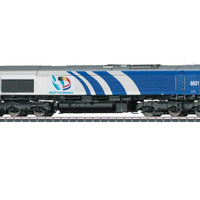EMD Class 66 Diesel - 3-Rail - Sound and Digital -- SNCF Fret Benelux 6601 (Era V 2002, bluee, white, yellow)