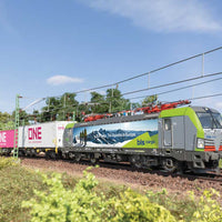 Siemens Vectron Class 475 Electric - 3-Rail - Sound and Digital -- BLS Cargo #475 417 (Era VI 2021, gray, green, Mountain Mural)