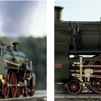 Class S 3/6 4-6-2 Hochhaxige/High Stepper - 3-Rail - Sound and Digital -- Royal Bavarian State Railways #3624 (Era I 1912; green, red)