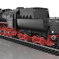 Class 52 2-10-0 w/Witte Deflectors & Tub Tender - 3-Rail w/Sound & Digital -- German Federal Railroad DB #52 1530 (Era III 1951-1952, black, red)