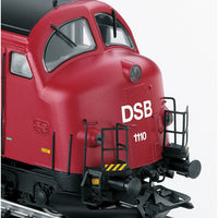 NOHAB Class MY 1100 Diesel - 3-Rail - Sound and Digital -- Danish State Railways DSB 1110 (Era V 1998, black, red)