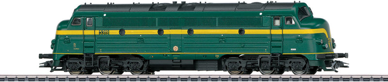 NOHAB Class 53 Diesel - 3-Rail - Sound and Digital -- Belgian State Railways SNCB-NMBS 5319 (Era IV, green, yellow)-1