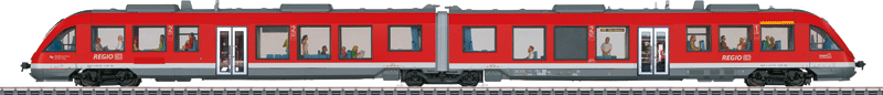 LINT 41 Class 648.2 Diesel Railcar w/Low Entry - 3-Rail w/Sound & Digital -- German Railroad DB AG (Era VI 2011, red, gray, white)