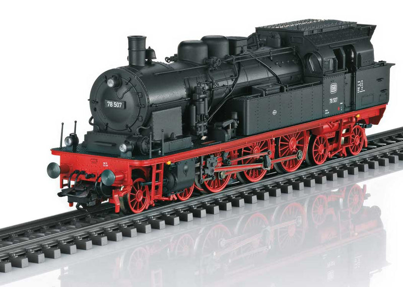 Class 78 4-6-4T - 3-Rail - Sound and Digital -- German Federal Railroad DB 78 507 (Era III 1965, black, red)-1