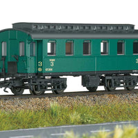 4-Car Passenger Set w/Baggage & 3 Coaches - 3-Rail - Ready to Run -- Belgian State Railways SNCB (Era III 1950s, green, black)
