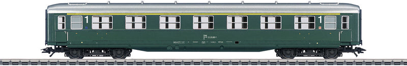 Type AB4u-38 1st Class Coach with Skirts - 3-Rail - Ready to Run -- Austrian Federal Railways OBB (Era IV, green, silver)