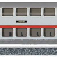 IC Bi-Level 4-Car Set - 3-Rail - Ready to Run - Start-Up Exclusiv -- German Federal Railway (Era VI; white, red, gray)