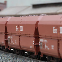Type Fad 155 Erz IIId Hopper with Ore Load 12-Pack - 3-Rail - Ready to Run -- German Federal Railroad DB (Era IV 1960s, Boxcar Red)