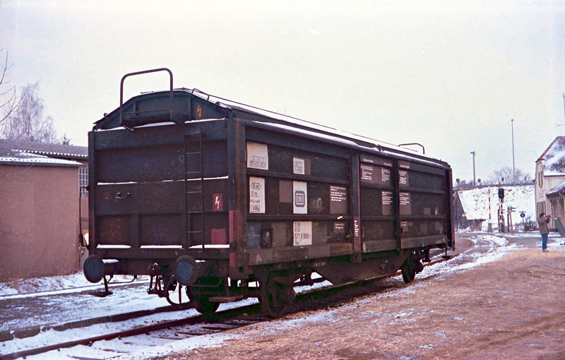 Type Tbis 871 (Klmmgks 68) Sliding Roof Car 4-Pack - 3-Rail - Ready to Run -- German Federal Railroad DB (Era IV 1980s, blue)