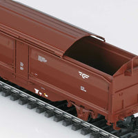 Type Tbis Sliding Roof/Sliding Wall Car 3-Pack - 3-Rail - Ready to Run -- Norwegian State Railways NSB (Era IV 1988, Boxcar Red)