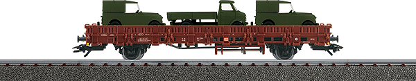 4MFOR Metal Military Mission(R) Railroad Equipment -- British Occupation Zone West Berlin RTC Coach & Flat w/Vehicles