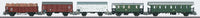 DB Era III Mixed Train 5-Car Set - 3-Rail - Ready to Run -- German Federal Railroad DB (Era III, 1958)