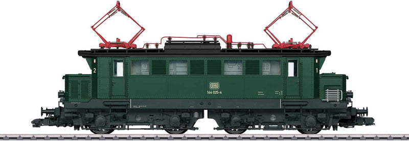 Class 144 Electric - Sound and DCC Digital -- German Federal Railroad DB 144 025-4 (Era IV 1983, green, gray)