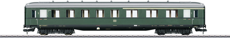 Type AB4uwe Schurzenwagen Skirted 1st and 2nd Class Coach - Ready to Run -- German Federal Railroad DB 14 640 (Era III, green, gray)