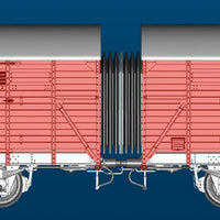Type Gl 11 Dresden Boxcar No Handbrakes - Ready to Run -- German Federal Railroad DB (Era II)