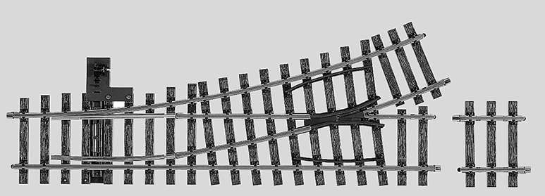 Manual Turnout -- Left Radius .1020mm