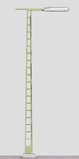 Station Light On Catenary Mast