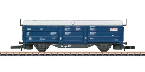 Type Tbis 871 Sliding Roof-Wall Boxcar - Ready to Run -- 2022 Marklin Magazine Car (blue, silver, white, red)