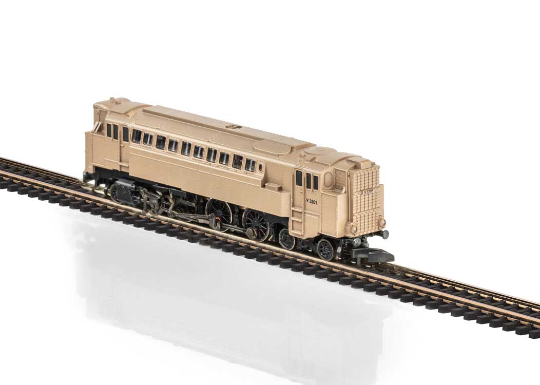 Class V 3201 Diesel Pneumatic Compressed Air Locomotive - Standard DC -- Cast Bronze, Unpainted-1