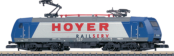 Electric Bombardier TRAXX Class 185 CL - Standard DC -- Hoyer Railserv Inc. (blue, white)