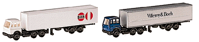 Tractor/Trailer Set -- 1 Silit Company Trailer and 1 Villeroy and Boch Company Trailer