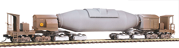 Trix - American Freight Cars w/RP-25 Wheelsets -- Heavy-Duty 16-Wheel Hot Metal ("Torpedo") Transport Car for Steel Works