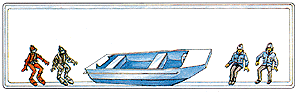 Rescue divers w/boat