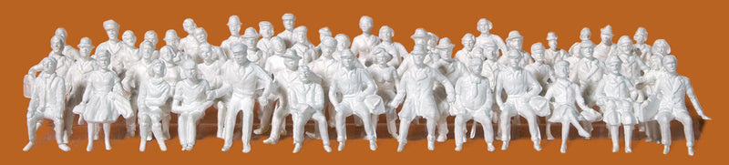Unpainted Seated People -- pkg(60)