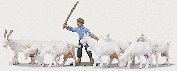 Animals -- Shepherd Boy w/Goats