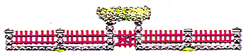 Garden fence with gate