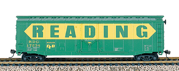 50' Plug Door Boxcar -- Reading