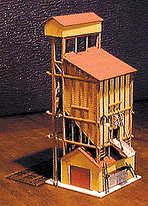 Coaling Station (Photo-Etched Brass Kit) -- 1-5/8 x 1-3/8 x 2-5/16 4 x 3.5 x 5.7cm