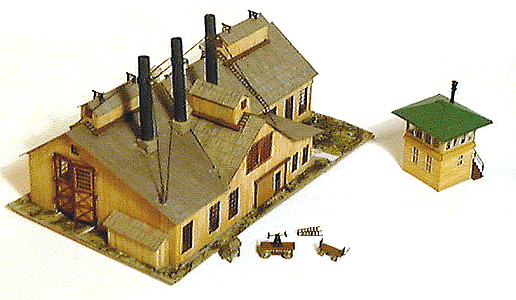 Early 20th Century Metal Foundry (Photo-Etched & Metal Kit) -- 5-1/2 x 3-5/16 x 2-15/16" 13.7 x 8.2 x 7.2cm