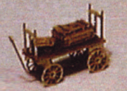 Baggage Cart 4-Pack - Kit -- With 8 Pieces of Luggage