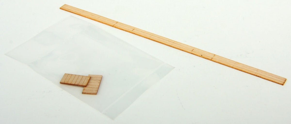 Wood Roofwalk -- Laser-Cut Wood Kit - Fits Red Caboose X-29 Boxcar