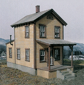 #112 2nd Street House - Kit (Laser-Cut Wood) -- Footprint: 17 x 34' 5.2 x 10.4m