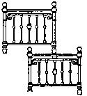 Double Brass Bed