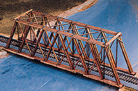 Fox River Through-Truss Bridge -- 11-7/8 x 2-5/32 x 3-1/2" 29.7 x 5.4 x 8.8cm